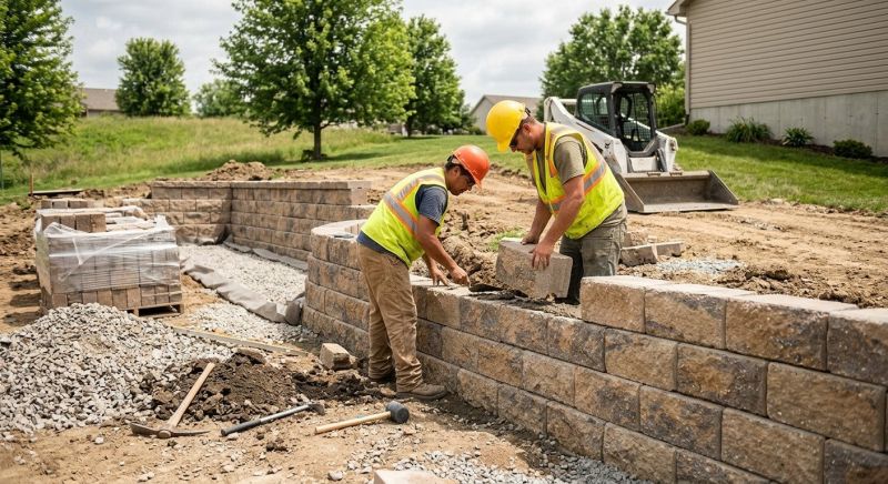 Block Retaining Wall Installation in Honolulu, HI