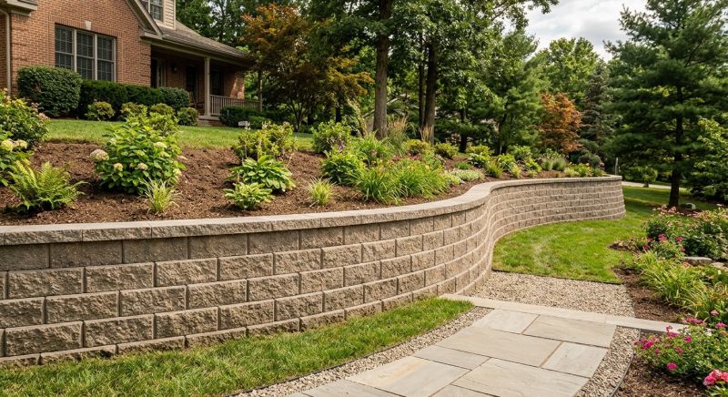Block Retaining Wall Installation in Santa Rosa, CA