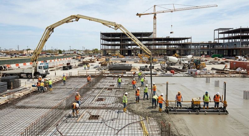 Commercial Slab Installation in Cumming, GA