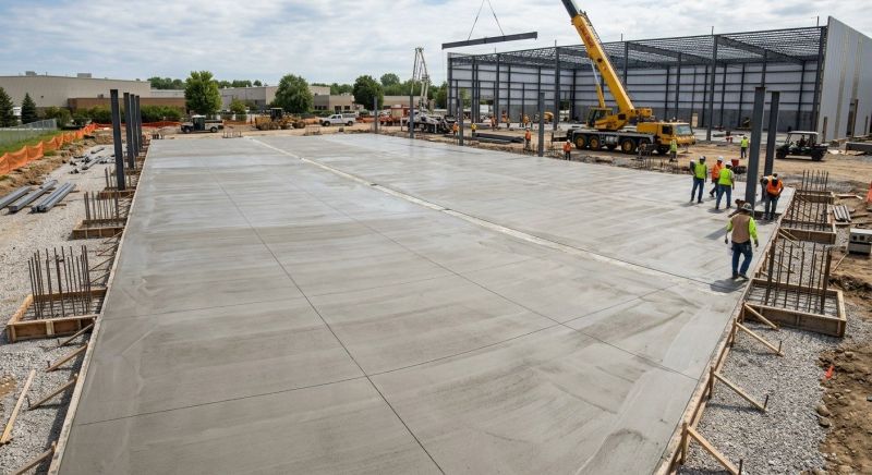 Commercial Slab Installation in Fargo, ND
