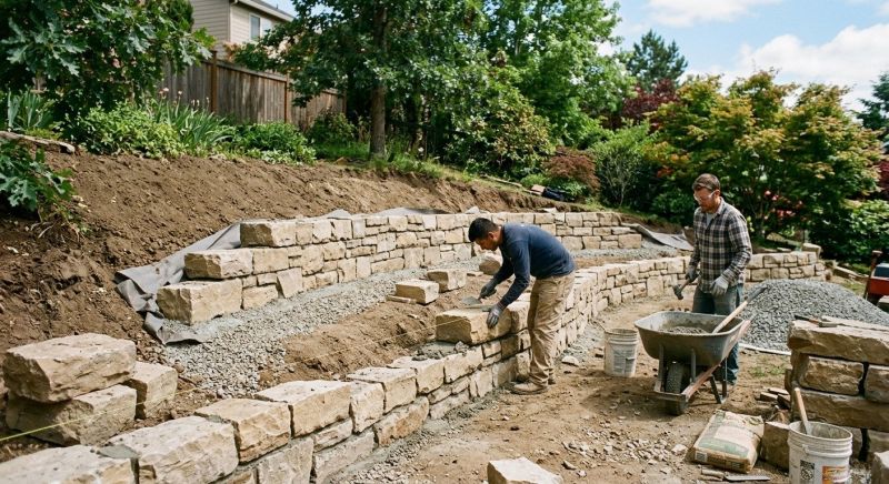 Landscape Wall Construction in Melbourne, FL